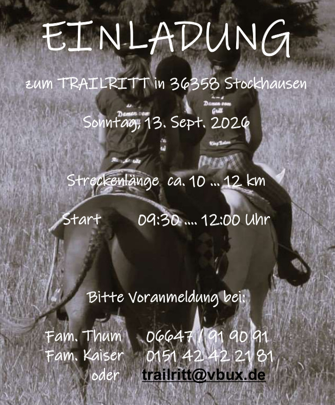 Trailritt-Plakat